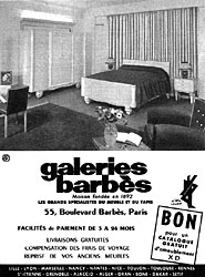 Marque Galeries Barbs 1954