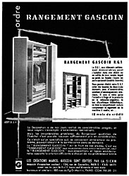 Publicit Gascoin 1957