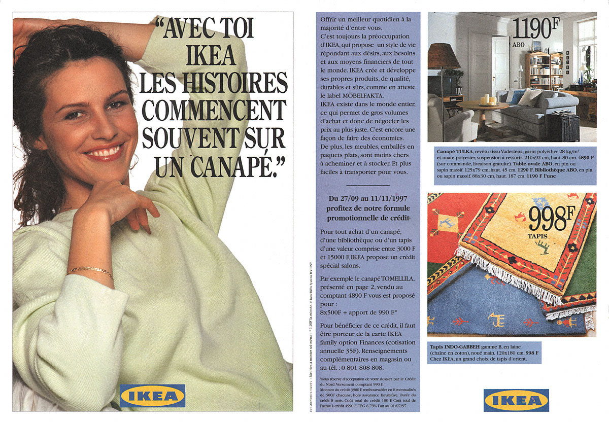 Publicité Ikea 1997