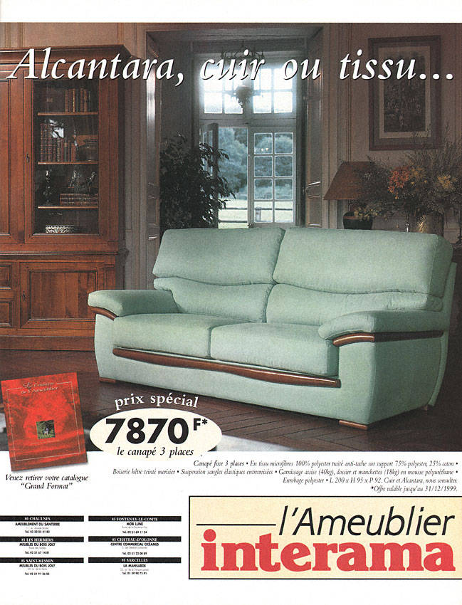 Publicité Interama 1999