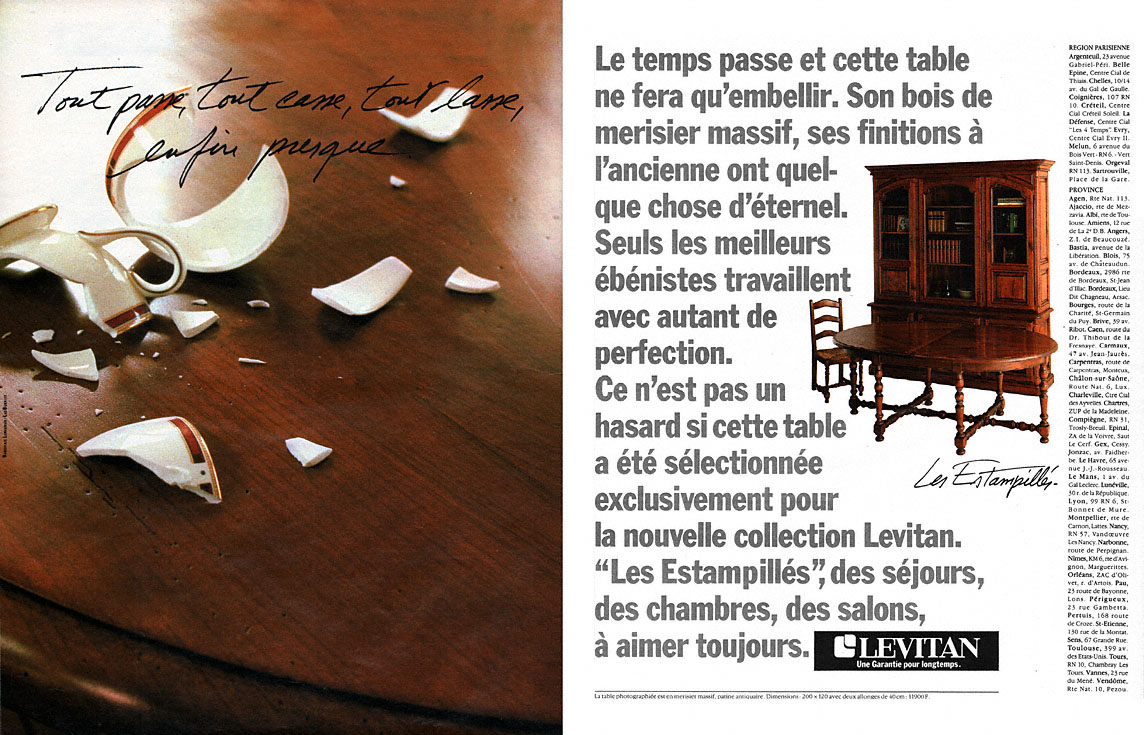 Publicité Levitan 1987