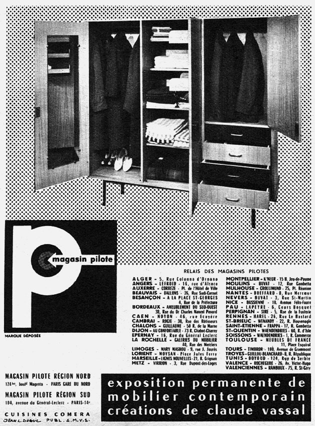 Publicité Magasin Pilote 1958