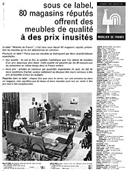 Publicit Mobilier de France 1962