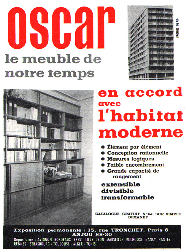 Publicité Oscar 1956