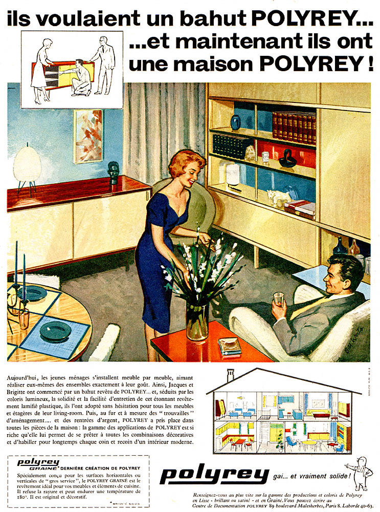 Publicité Polyrey 1960