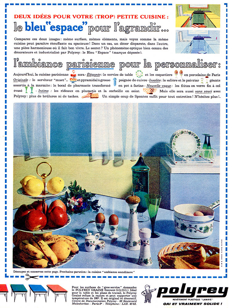 Publicité Polyrey 1961
