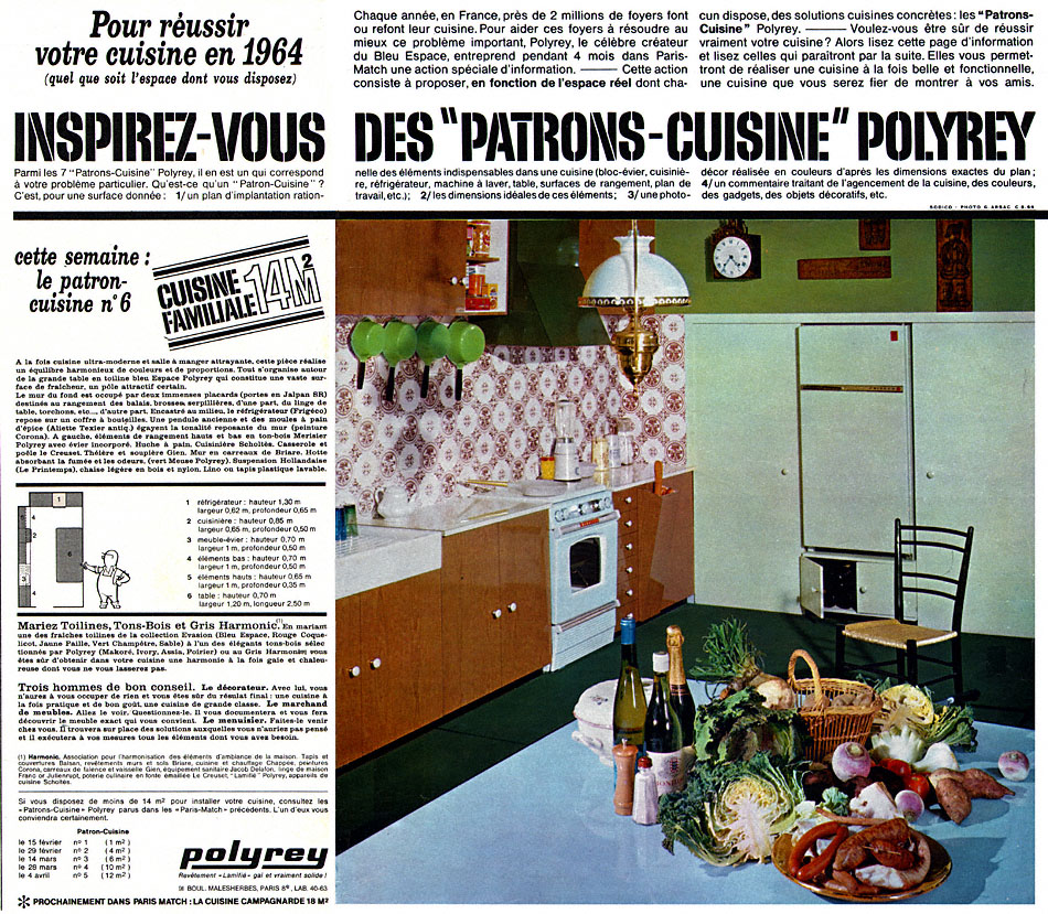 Publicité Polyrey 1964