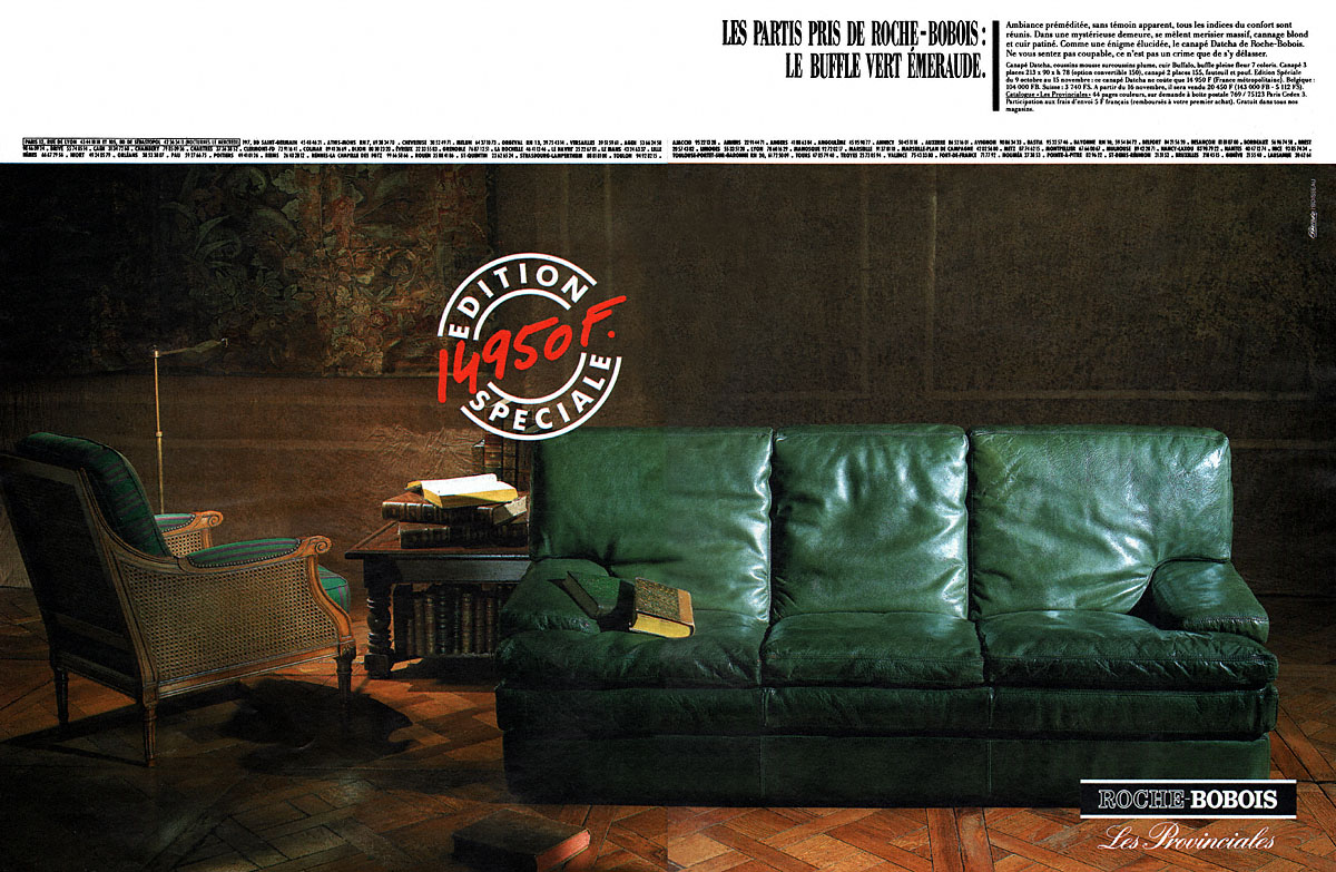 Publicité Roche & Bobois 1987