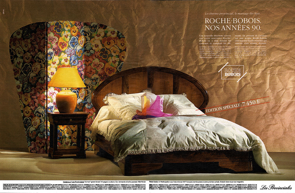 Publicité Roche & Bobois 1990