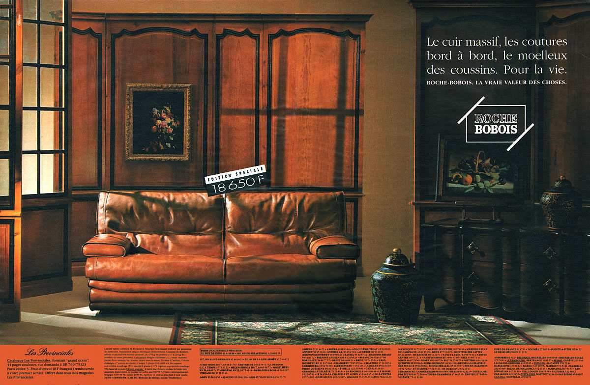 Publicité Roche & Bobois 1992