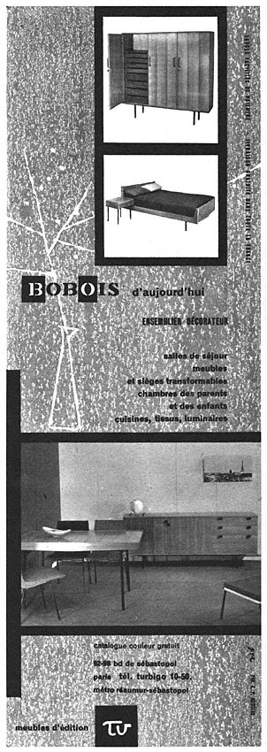 Publicité Roche & Bobois 1957