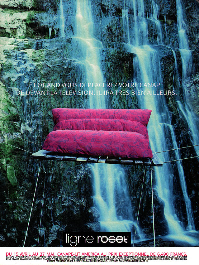Publicité Roset 1989