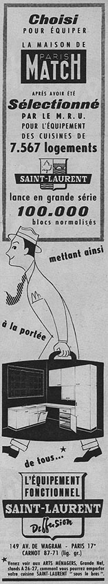 Publicité Saint-Laurent 1953