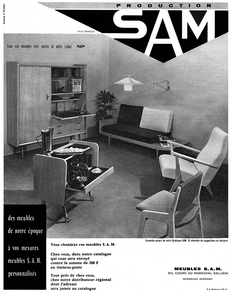 Publicité Sam 1959