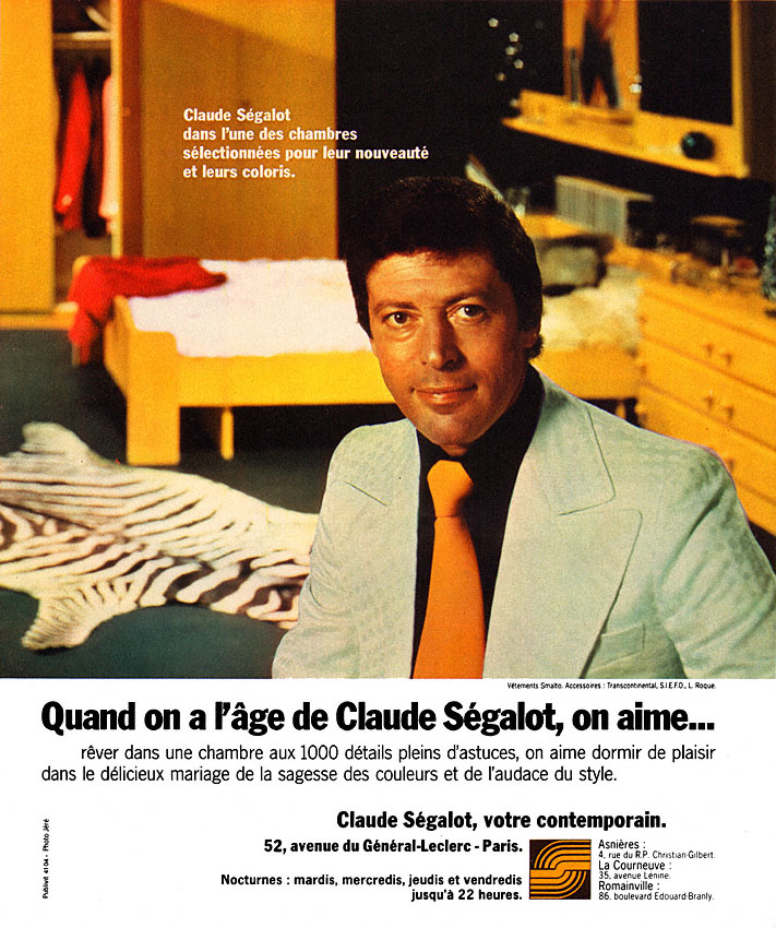 Publicité Segalot 1974