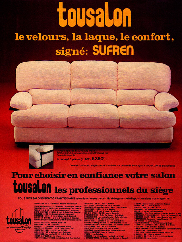 Publicité Tousalon 1980