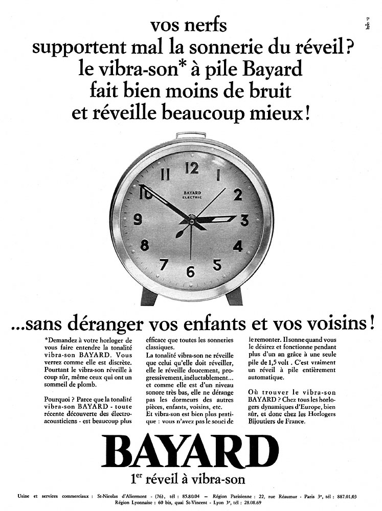 Publicit� Bayard 1966