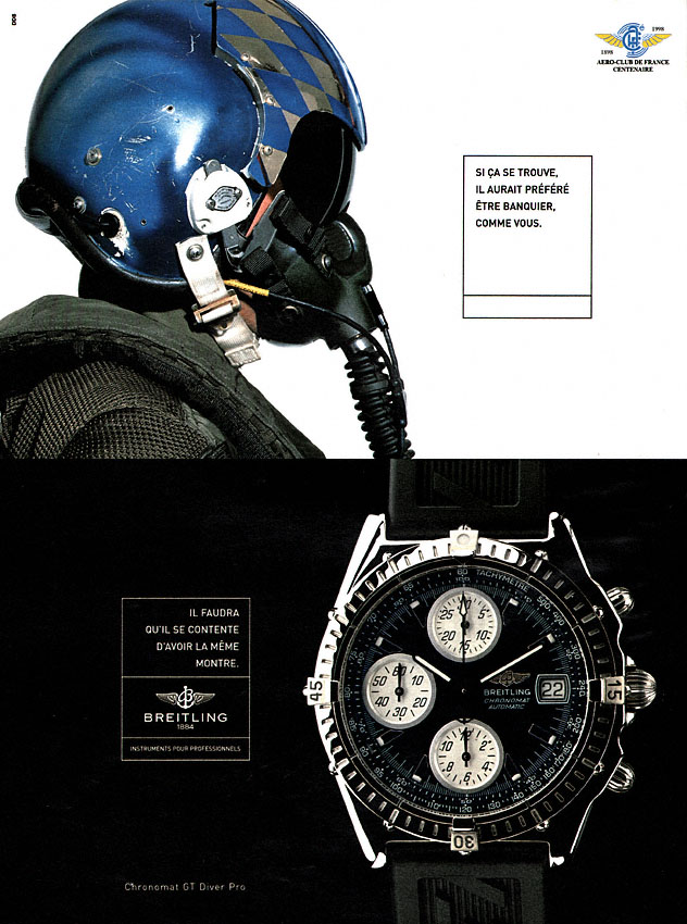 Publicité Breitling 1998
