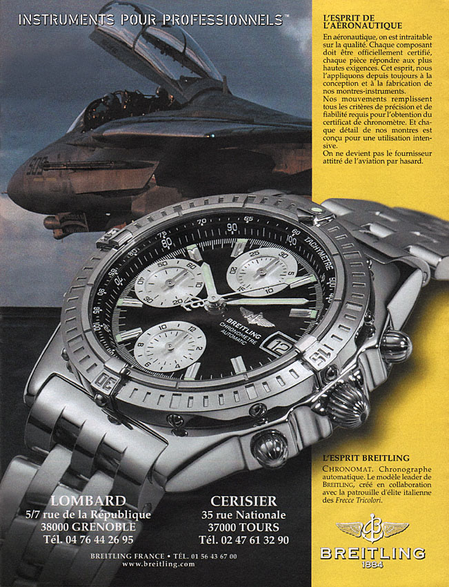 Publicité Breitling 2000