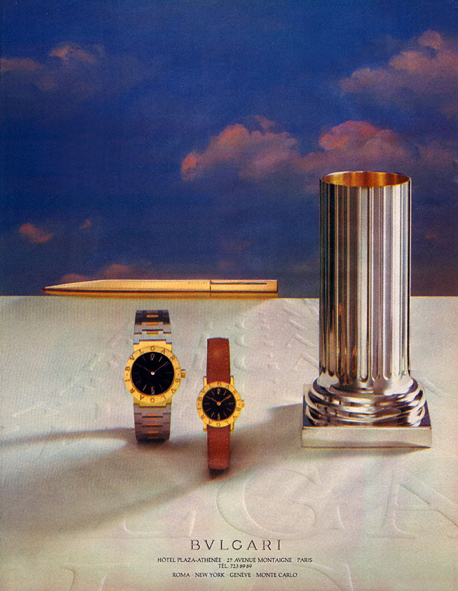 Publicité Bulgari 1983