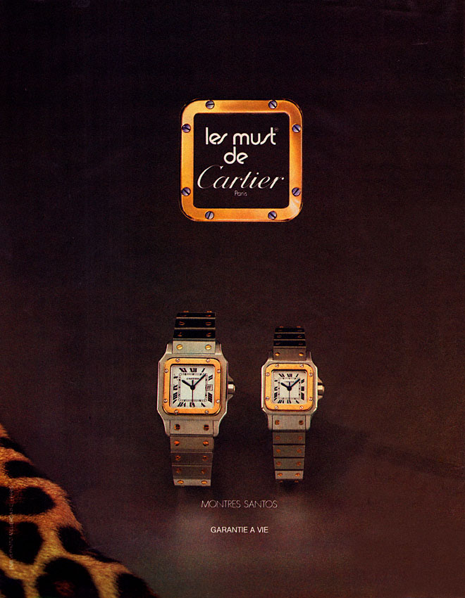 Publicité Cartier 1981
