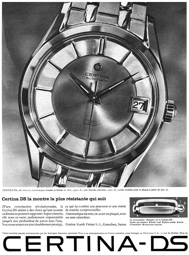 Publicité Certina 1963