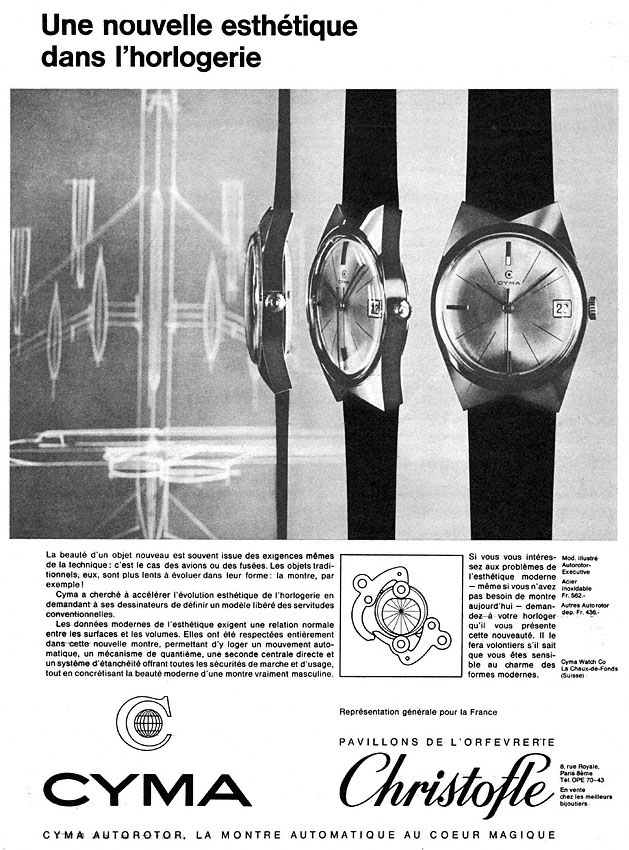 Publicité Cyma 1964