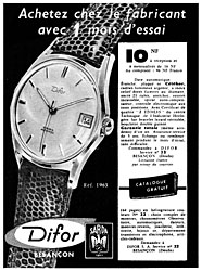Publicit Difor 1962