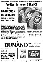 Publicit Dunand 1952