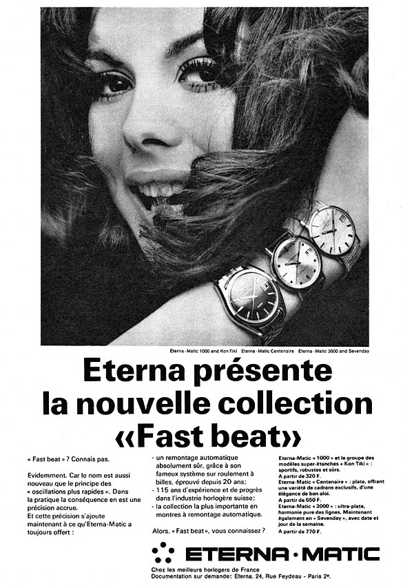 Publicité Eterna 1968
