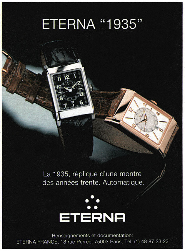 Publicité Eterna 1995