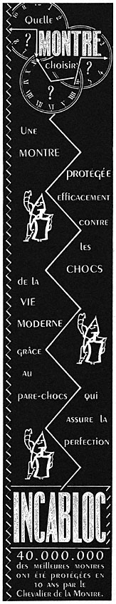 Publicité Incabloc 1952