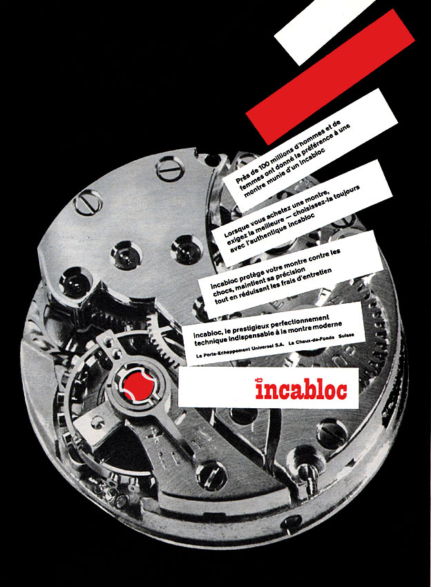 Publicité Incabloc 1958