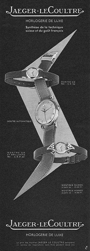 Publicité Jaeger 1952