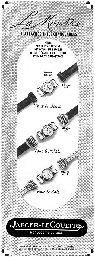 Publicité Jaeger 1952