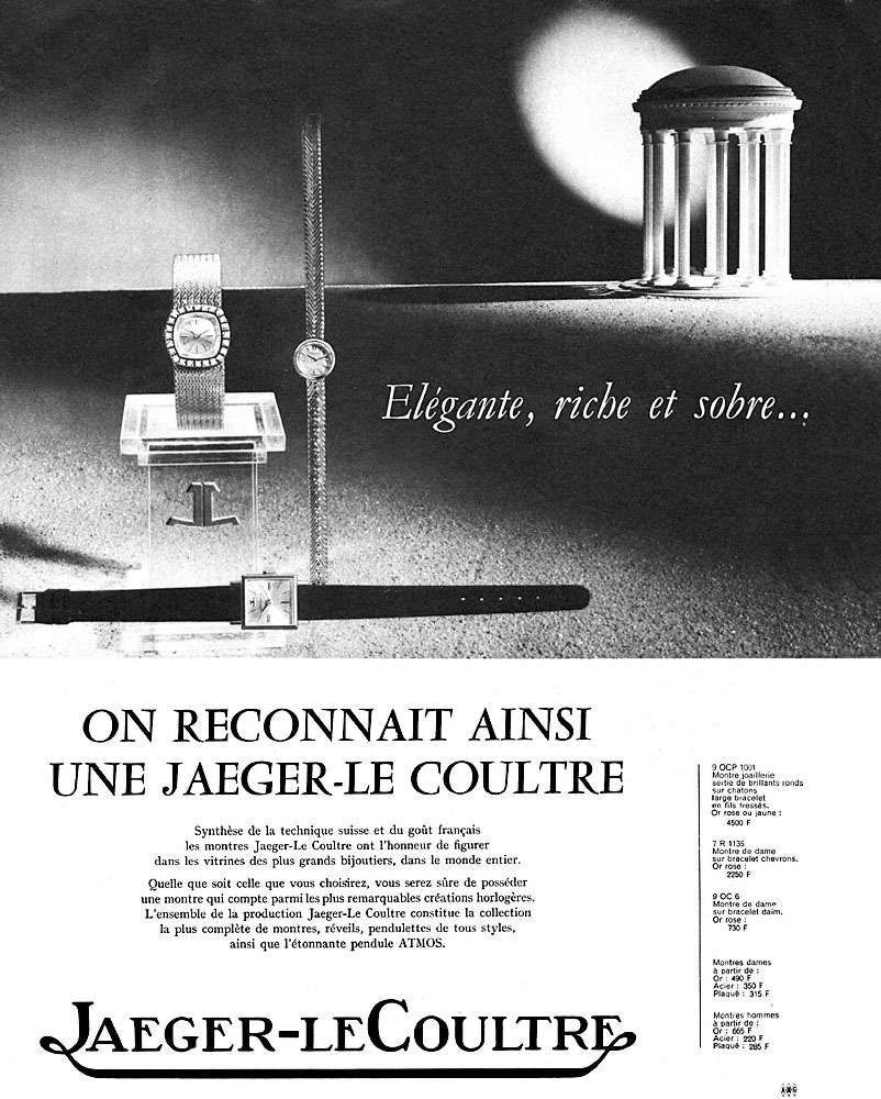 Publicité Jaeger 1963