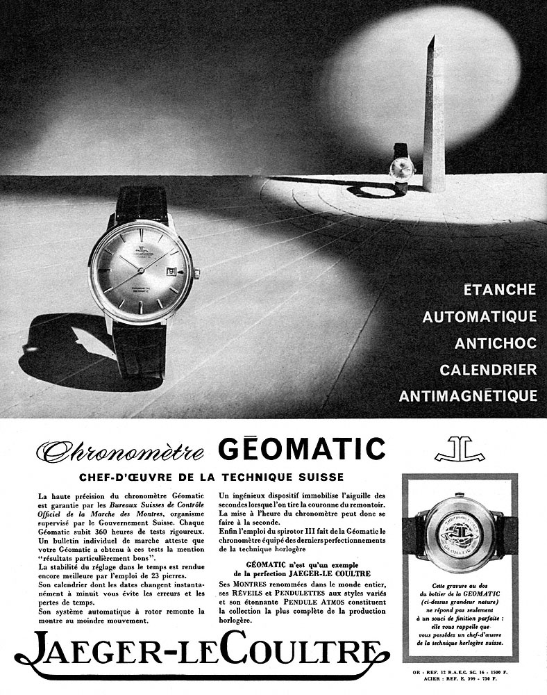 Publicité Jaeger 1963