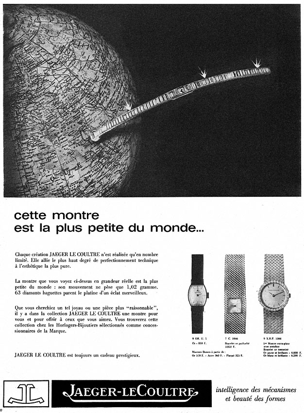 Publicité Jaeger 1965