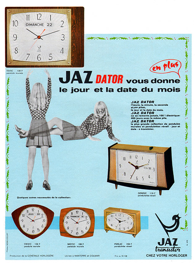 Publicité Jaz 1968