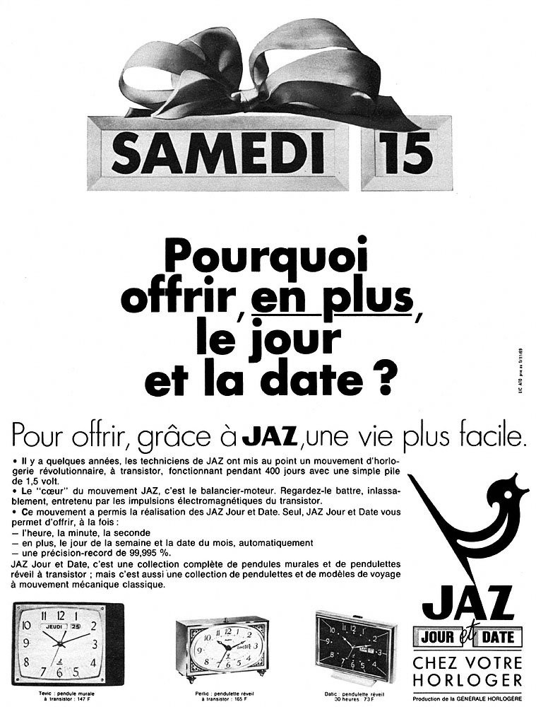 Publicit� Jaz 1969