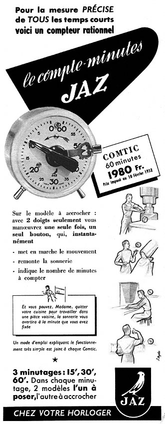 Publicité Jaz 1952