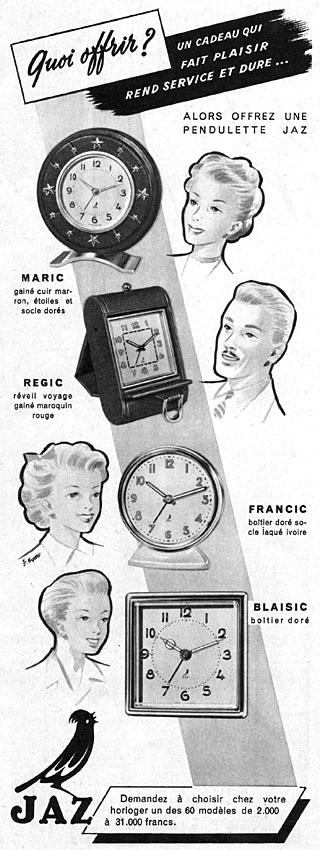 Publicité Jaz 1950