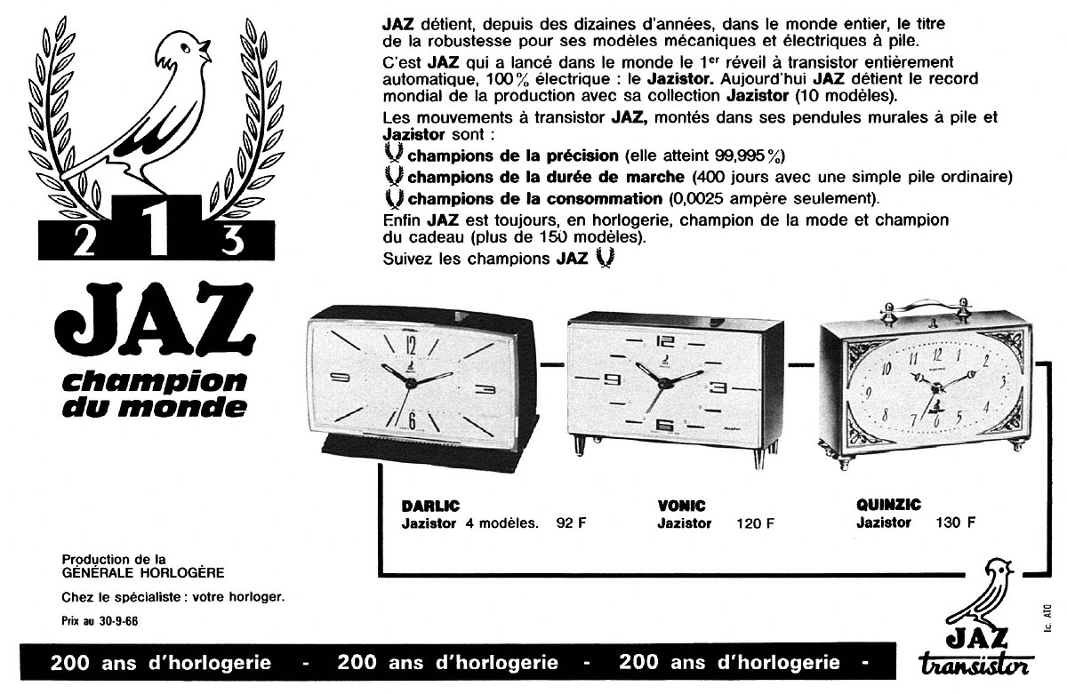 Publicit� Jaz 1966