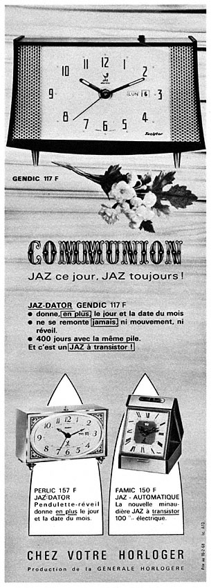 Publicité Jaz 1968