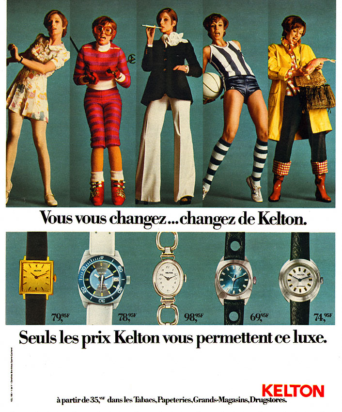 Publicité Kelton 1972