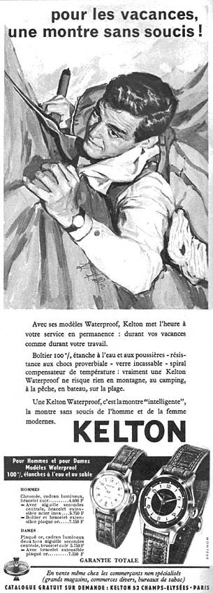 Publicité Kelton 1958