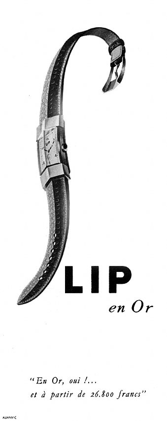 Publicité Lip 1952