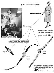Publicit Lip 1958