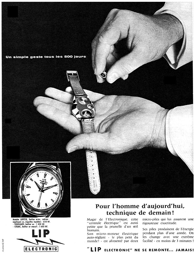 Publicité Lip 1960