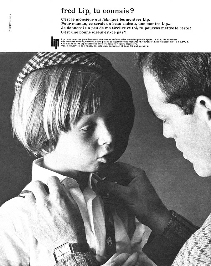 Publicité Lip 1965